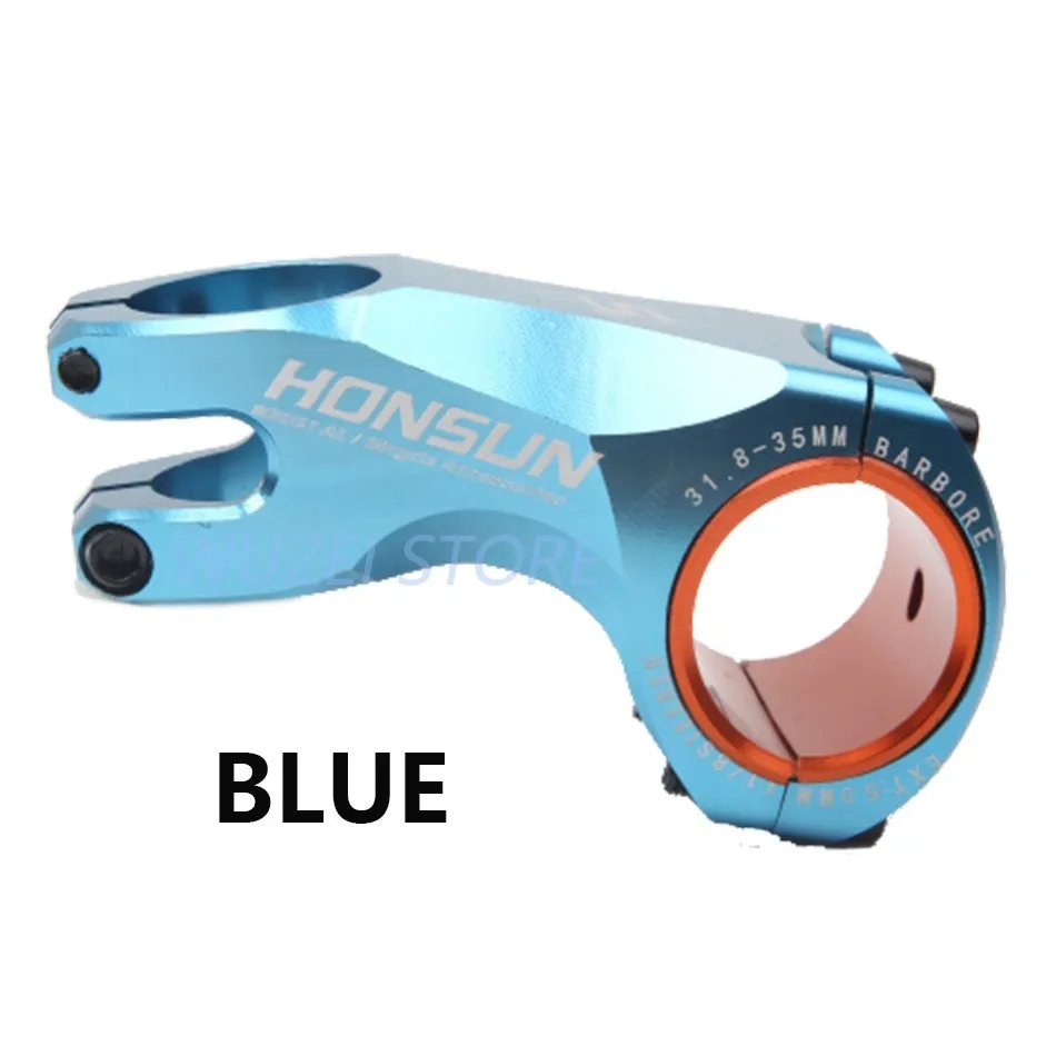 BLUE 17 degree HONSUN горный велосипед 50/70 мм Высокопрочный легкий Руль riser 35 мм/31,8 мм штока для XC AM горный велосипед части - Цвет: BLUE 17 degree