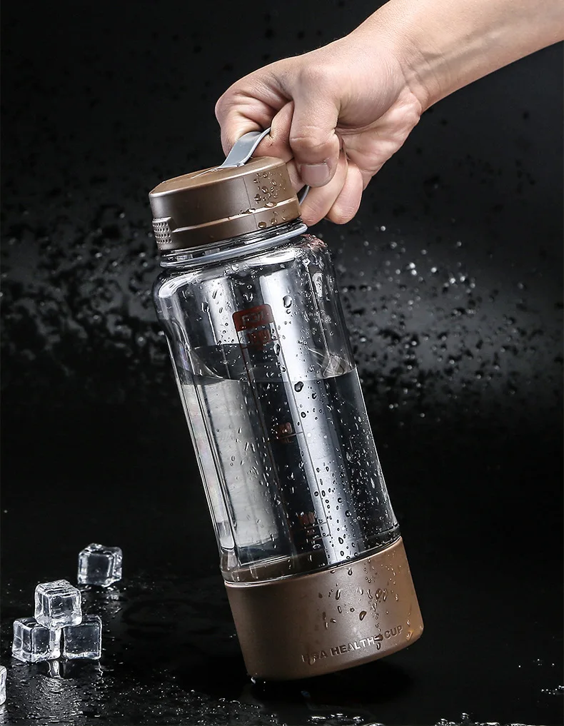 Bpa free 1500 мл большая емкость креативная Спортивная уличная велосипедная пластиковая бутылка для чая и воды, портативный чайник, бутылка для сока