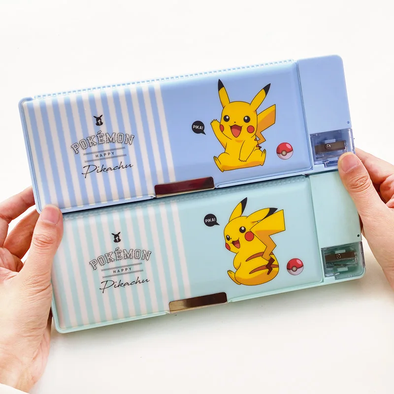 

Deli Plastic Pencil Cases Cute Cartoon Pencil Case Kawaii Pupil Pencil Bags Student Stationery Box with Bookshelve School Supply