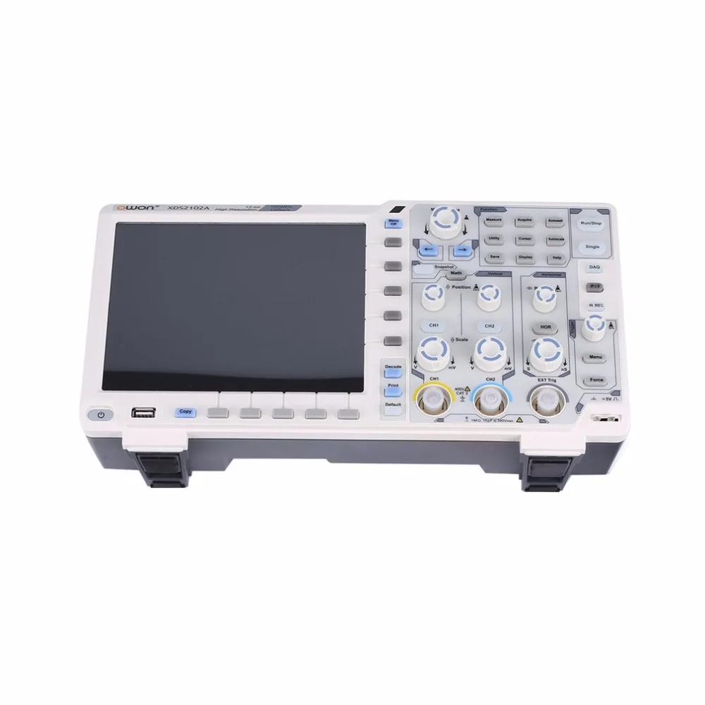 OWON XDS2102A 2 канала глубокой памяти ЖК-дисплей цифровой осциллограф для хранения