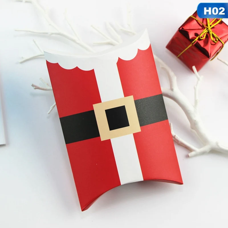 5 1 шт Санта Клаус Олень фестиваль пользу бумажная коробка конфет DIY конфеты подарочные коробки Рождество год коробочка для конфет на вечеринку - Цвет: 5
