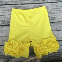 new style childern girls icing shorts elastic waist baby girls ruffle shorts cheap wholesale