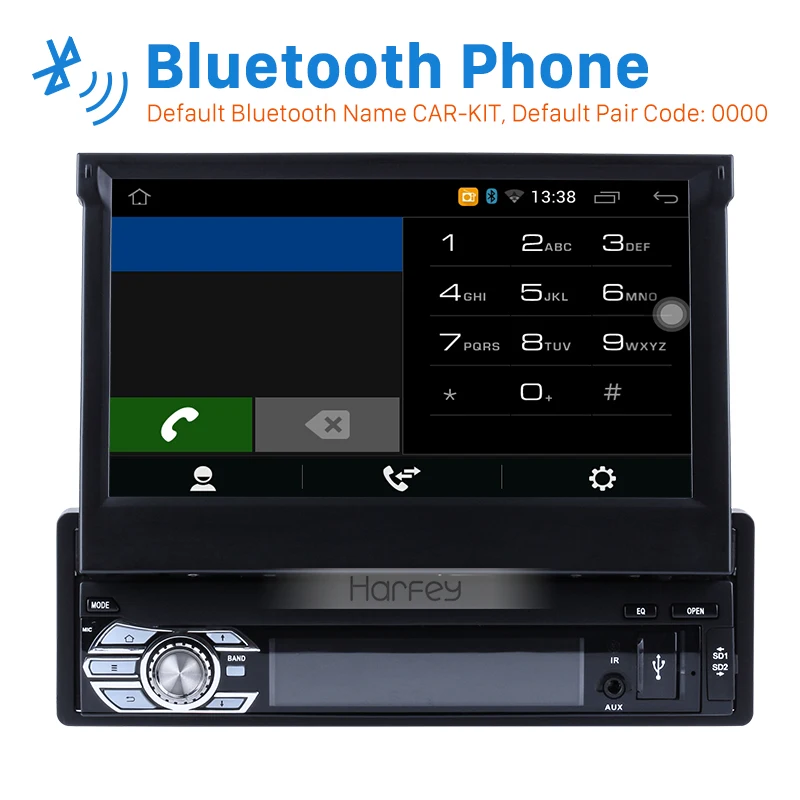 Harfey Android 6 0 универсальная 7 &quotHD система GPS навигации автомобильный стерео CD DVD