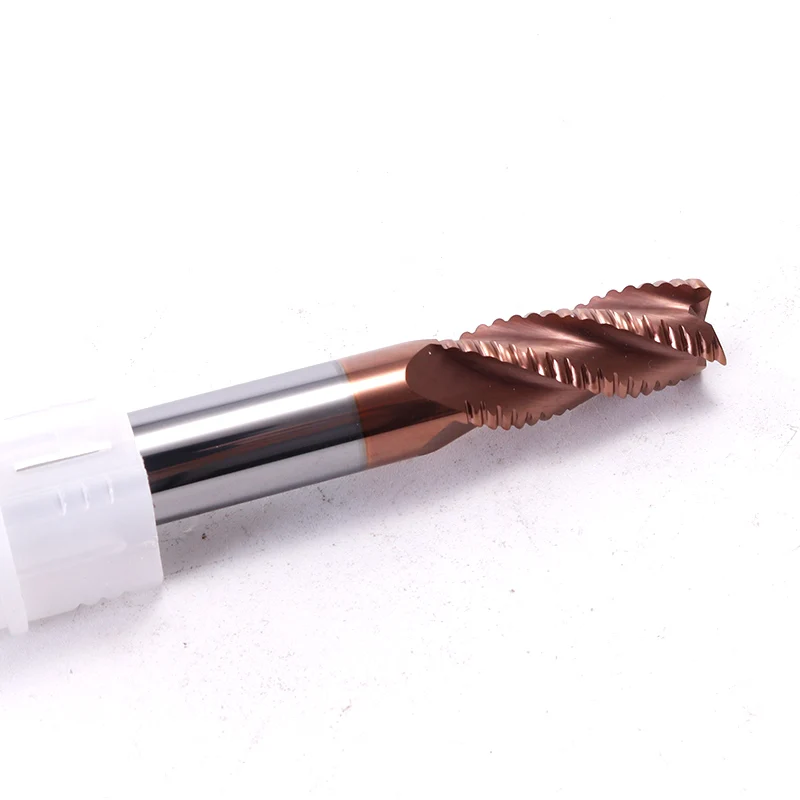 Augusttools Cutting Alloy Carbide Roughing End Mill Cutter HRC55 4 Flutes Tungsten Steel Milling High quality | Инструменты