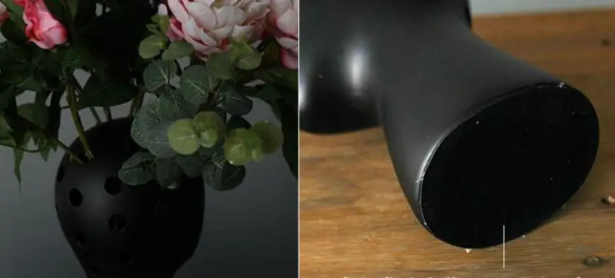 

Creative human head white black decorative bastract ceramic vase without flower home model room decoration ornaments