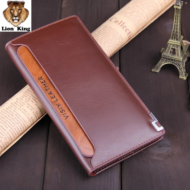 Men's leather wallet card holder pack new casual men clutch bag purse large capacity high quality | Багаж и сумки
