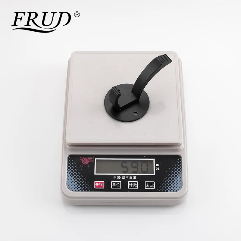 FRUD 1 шт. Черный твердый Космический алюминиевый крючок полотенца для ванной