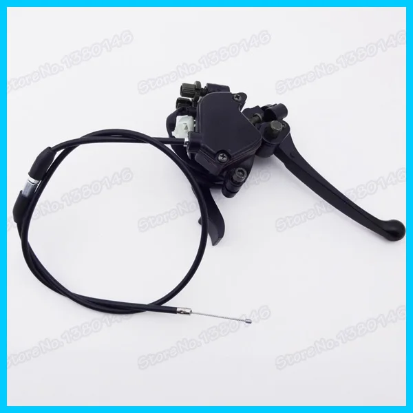 Трос дроссельной заслонки и двойной тормозной рычаг с большим пальцем