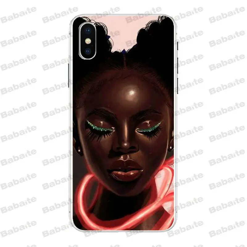 Babaite Queen афро меланин поппин черный девушка чехол для телефона iPhone X Xs Xr XsMax 7 7plus 8