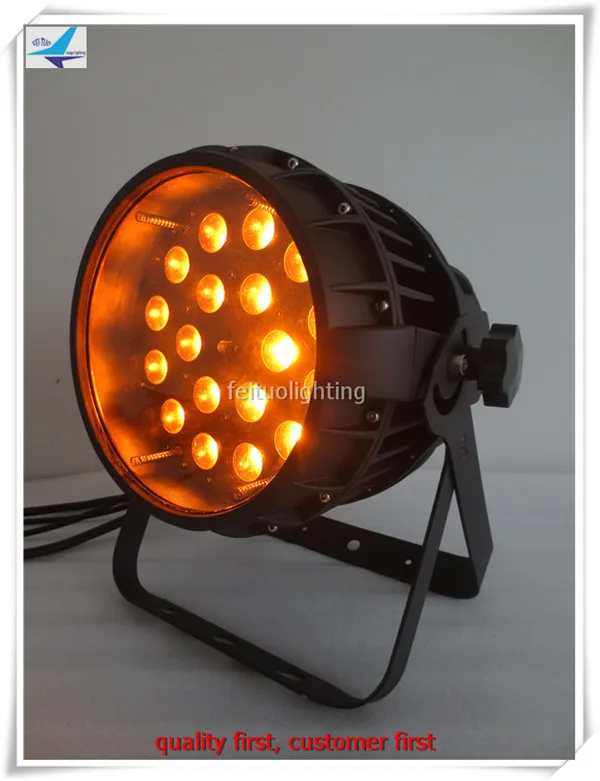8xlot водонепроницаемый rgbwa led par 5в1 открытый с масштабированием светодиодный 18x15 Вт