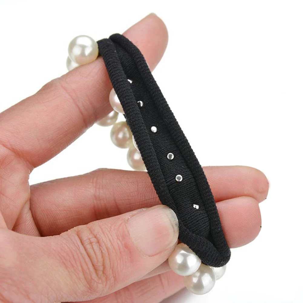 

1pc Pearl Rubber Band Girls Hair Rope Elastic Hair Bands Girls Scrunchie Ponytail Holder Beads Women Hair Ties Hair Accessories
