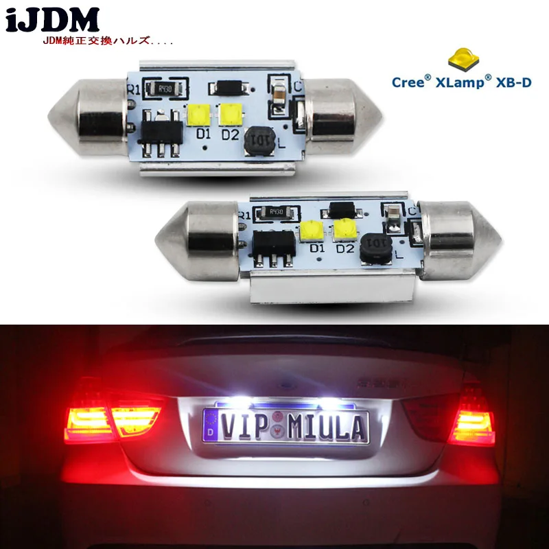 IJDM c5w светодиодная лампа CANBUS OBC 12 В гирлянда 31 мм 36 39 41 44 c10w для салона автомобиля