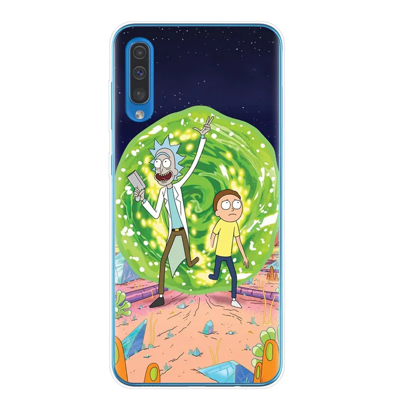 T6361 Cartoon Rick And Morty Soft TPU Case For Samsung J3 J5 J7 A7 A9 A6 A8 J4 J6 Plus A10 A20 A30 A40 A50 A70 Cover - Цвет: T6361