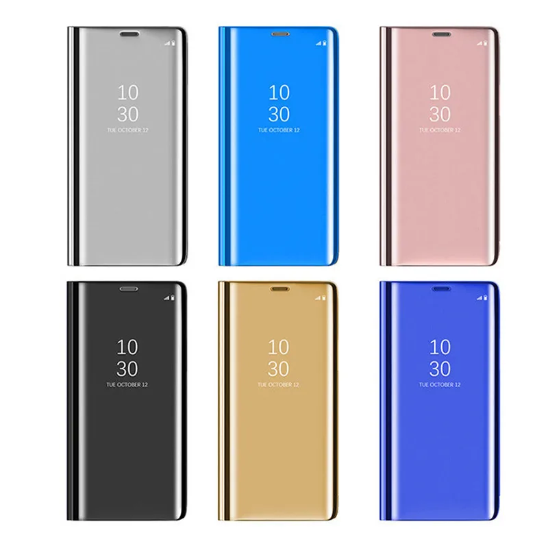 Умный прозрачный зеркальный чехол для Huawei P20 Lite P10 P8 P9 2017 откидной Чехол Mate 10 Honor V10 9