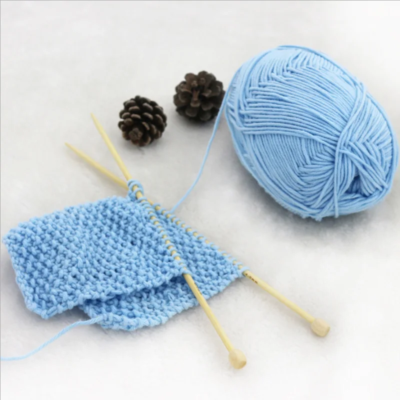 10 Pcs / Lot 60% Acrylic 40% cotton milk thick yarn crocheted soft baby for hand knitting crochet laine a tricoter | Дом и сад
