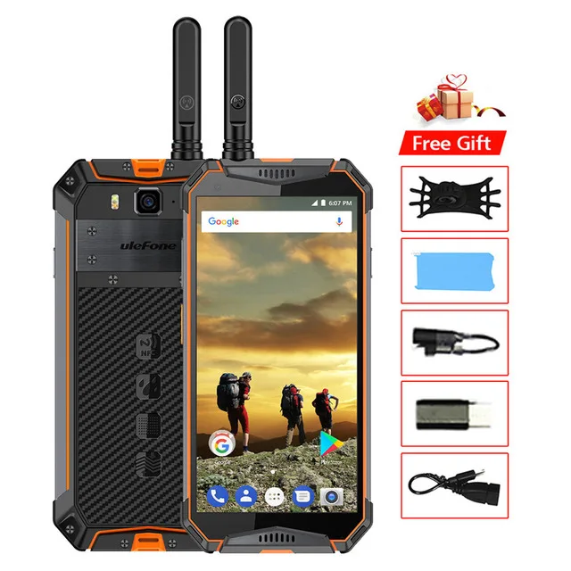 Оранжевый Ulefone Armor 3WT IP68 водонепроницаемый мобильный телефон Android9.0 5," 21MP Helio P70 Восьмиядерный NFC 10300 мАч рация 4G смартфон - Цвет: Оранжевый