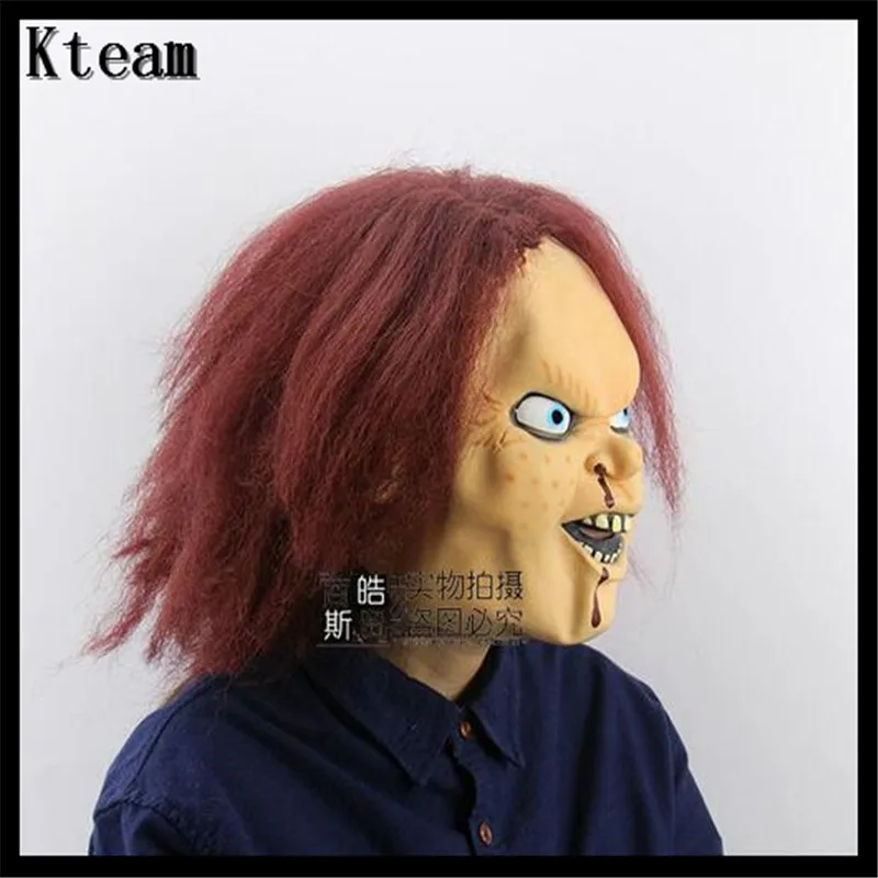 Halloween Scary Mask Bad Boy Purple Lip Adult Costume Fancy Dress Party Chucky Costumes Theater Role Playing Carnival | Дом и сад