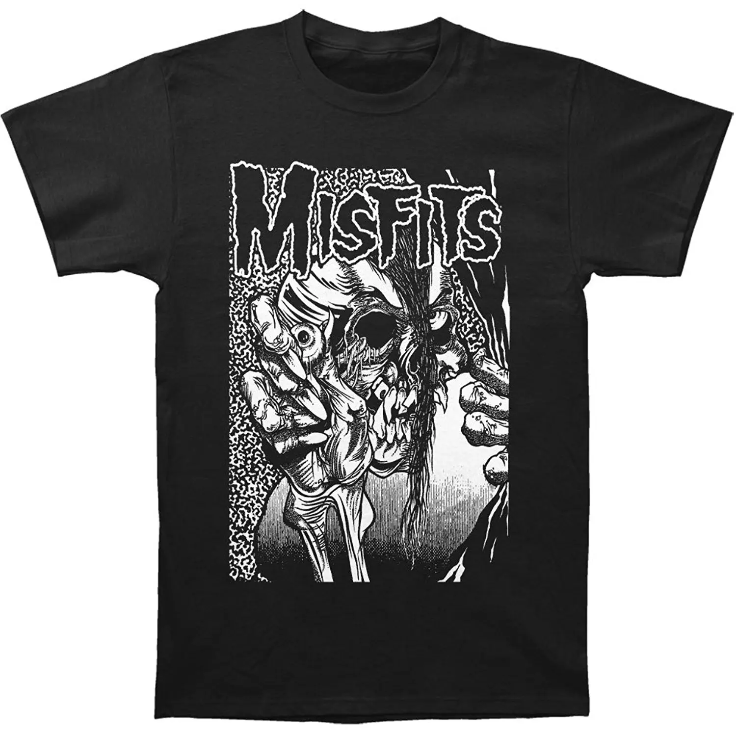 Misfits сглаза взрослых Футболка Черная футболка Повседневное короткий рукав для