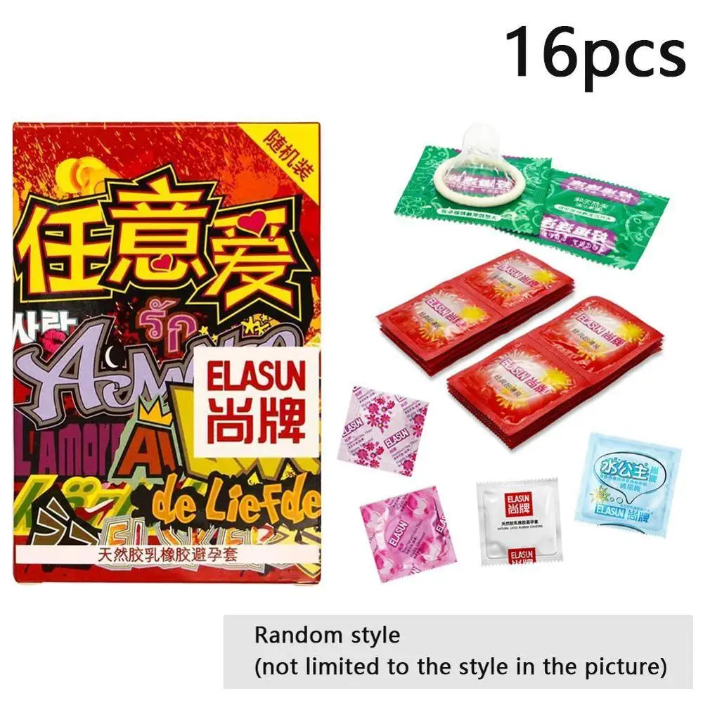 Презервативы со смазкой Elasun презервативы из натурального латекса 16