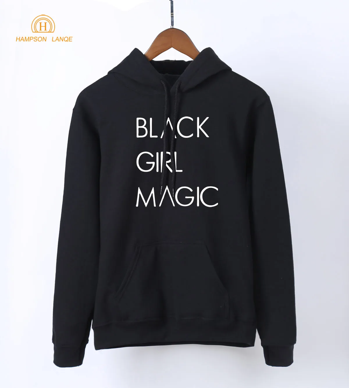 Для девочек черного цвета Magic с буквенным принтом брендовые толстовки капюшоном