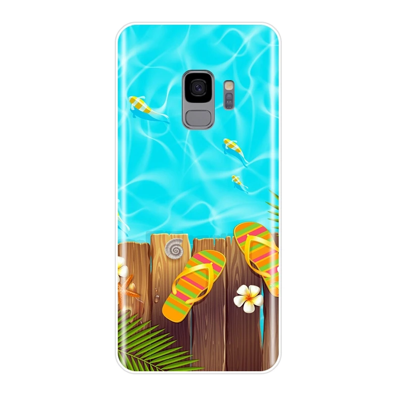 Задняя крышка из ТПУ для Samsung Galaxy S5 S6 S7 Edge S8 S9 Plus силиконовый мягкий дорожный