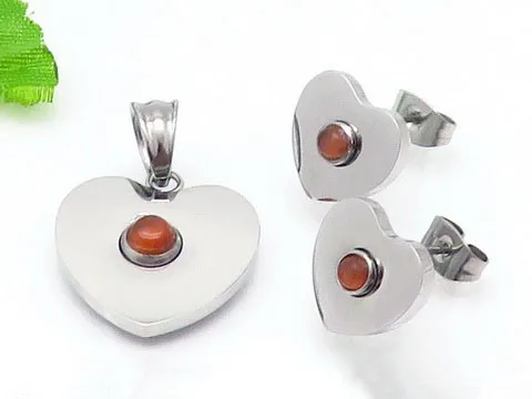 Женский ювелирный комплект из колье и серёг нержавеющей стали | Украшения