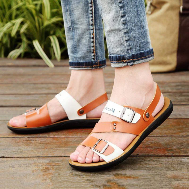 Мужские удобные сандалии гладиаторы летние пляжные шлепанцы для мальчиков