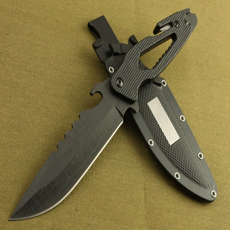 The United States multi-function tactical folding knife straight SR018 with forceps scissors grip | Дом и сад