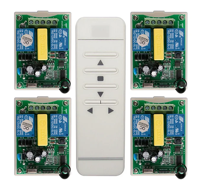 

AC220V Digital display intelligent RF remote control switch +4*receiver/ projection screen/Tubular motor garage door / shutters