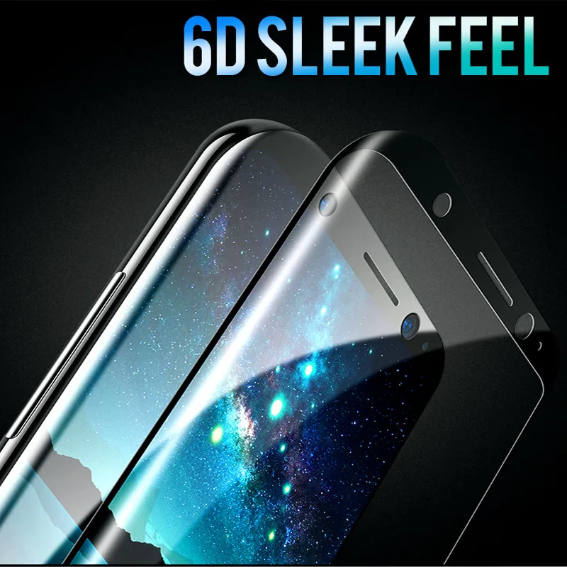 6D полное изогнутое закаленное стекло для Samsung Galaxy S9 S8 Plus S6 S7 Edge защита экрана Note 8 9