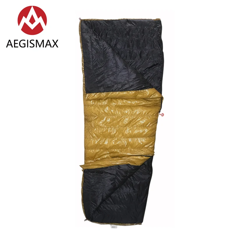 AEGISMAX Открытый походный светильник 800FP белый гусиный пух конверт трехсезонный пуховый взрослый нейлоновый спальный мешок