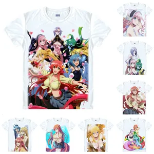 Coolprint Футболка с изображением в стиле аниме с монстрами футболки Musume мульти-стиль короткий рукав повседневную жизнь для девочек с принтами героев из мультфильма школа Монстр Хай, Miia папочка Косплэй рубашки для мальчиков