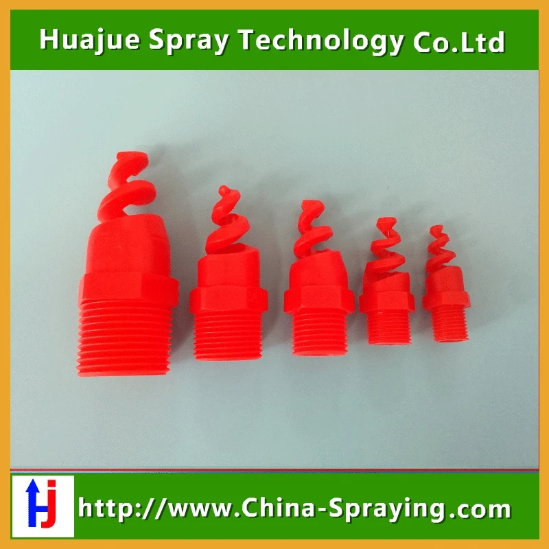 

1/8" to 3"inch thread Spiral nozzle ,PP high quality Hollow Cone spiral Spray Nozzle