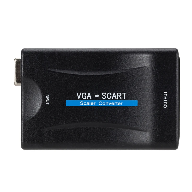 1080P VGA к SCART видео аудио конвертер адаптер + пульт дистанционного управления USB