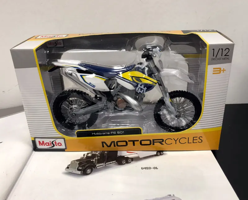 Флитая фотоигрушка MAISTO в масштабе 1/12 Италия Husqvarna FE 501 подарок/Коллекция/для