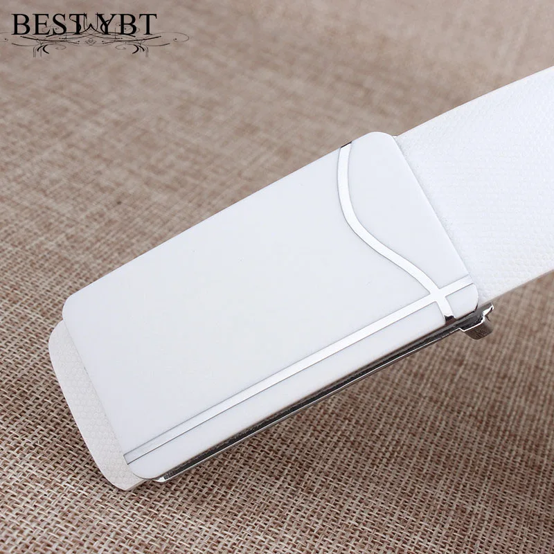 

Best YBT New Imitation Leather Alloy Smooth buckle Belt fashion casual personality High Quality Men Business affairs Belt