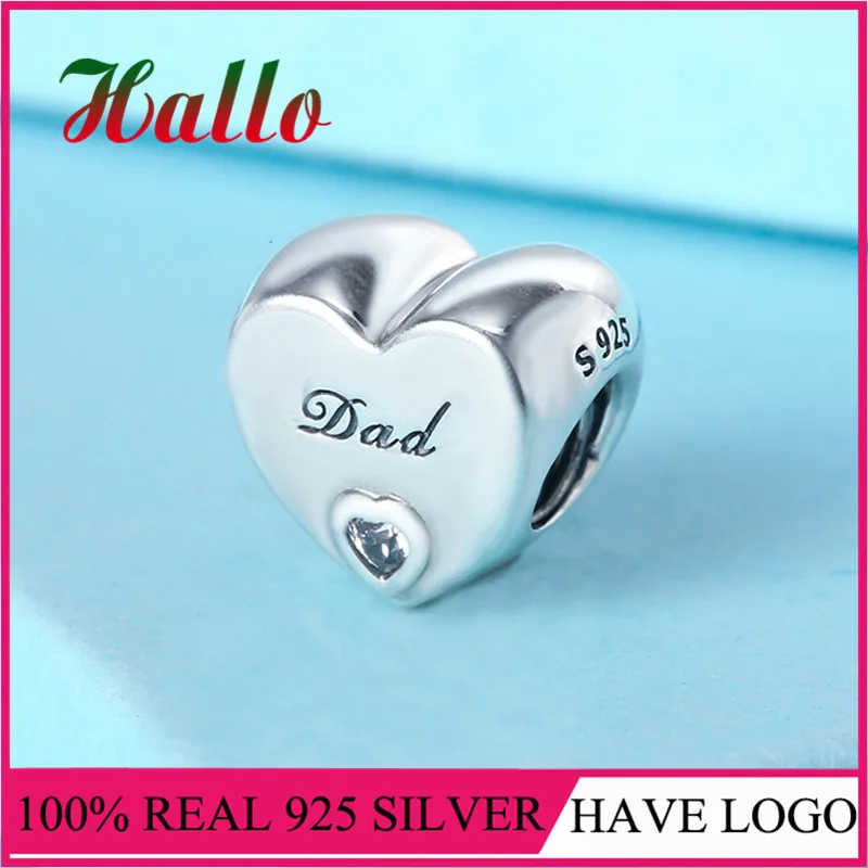 Christmas Dad's Love Charm Bead Fit bracelets silver 925 original charms for bracelet making fine jewelry |