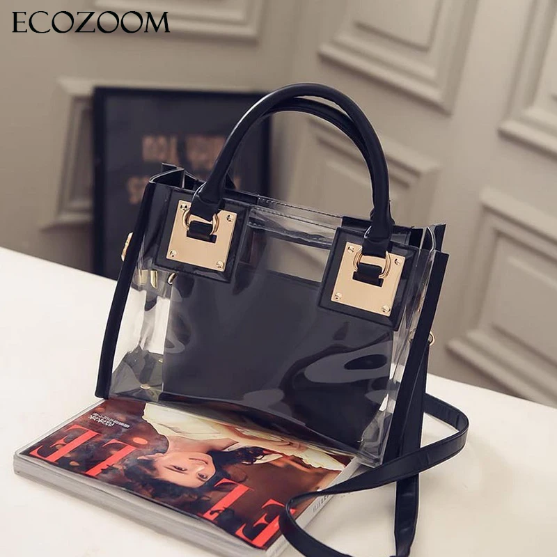 Европейская мода женская Прозрачная ПВХ сумка летняя Милая прозрачная