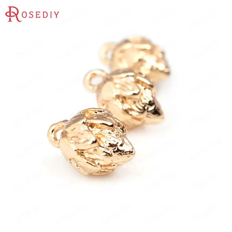 Латунные подвески в виде бутонов лотоса 7x11 5 мм 24 к цвета шампанского|lotus charm|diy jewelry