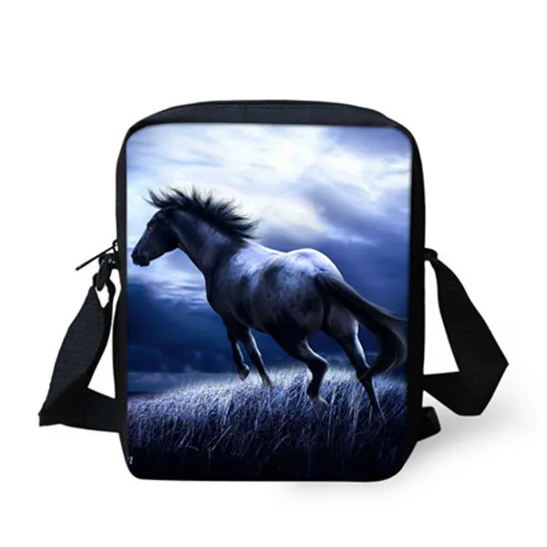 FORUDESIGNS/Crazy 3D Horse мужские сумки-мессенджеры детские маленькие сумки через плечо для мальчиков и женщин дизайнерские мини сумки через плечо с клапаном - Цвет: W953E
