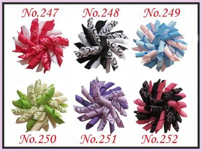 

100 BLESSING Good Girl Boutique Custom 2.5" Corker Hair Bows Clip 252 No.