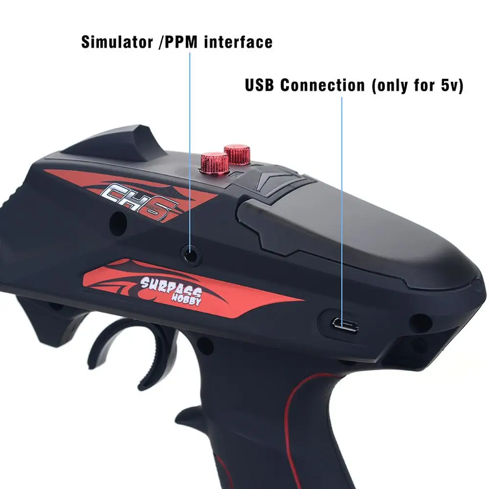 SURPASS HOBBY 2 4G 6CH Gun пульт дистанционного управления ler Super Response Радио система с