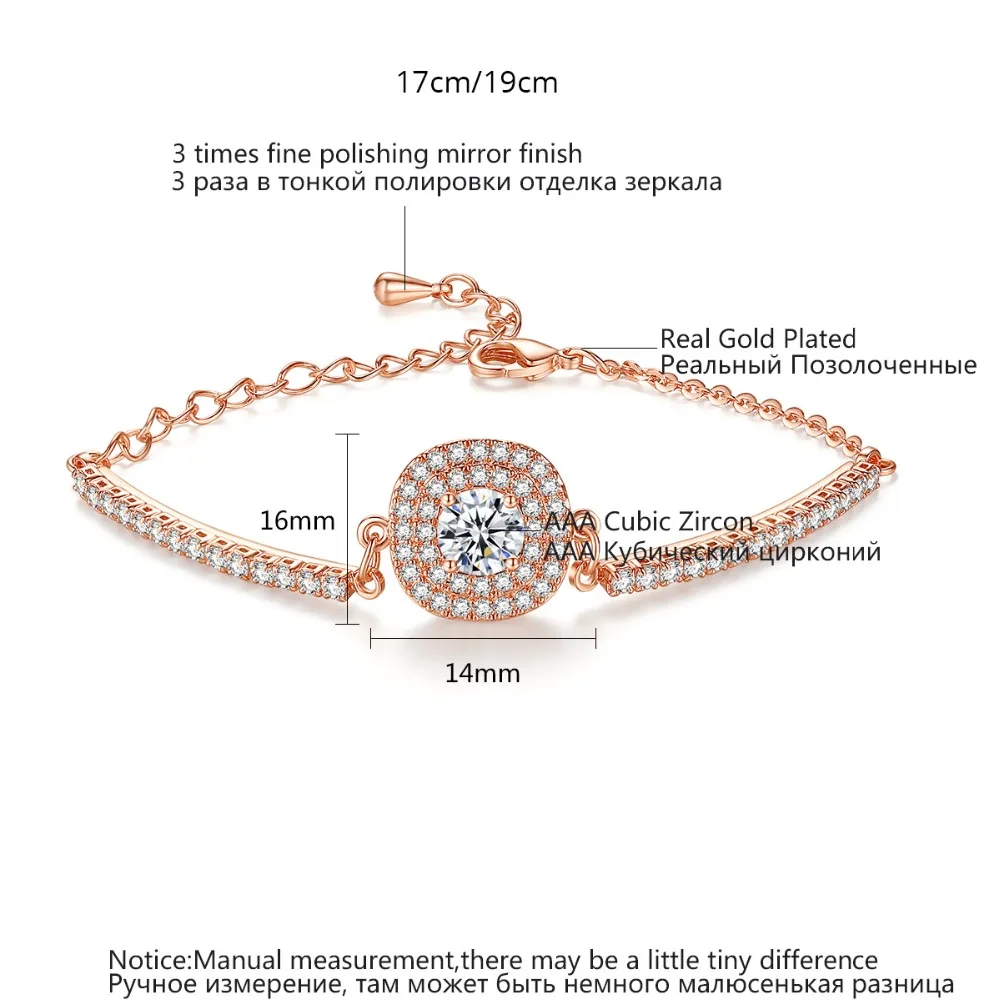 Luoteemi Brand Link Bracelet Сердца и стрелы хрусталя циркон браслет для женщин высокое