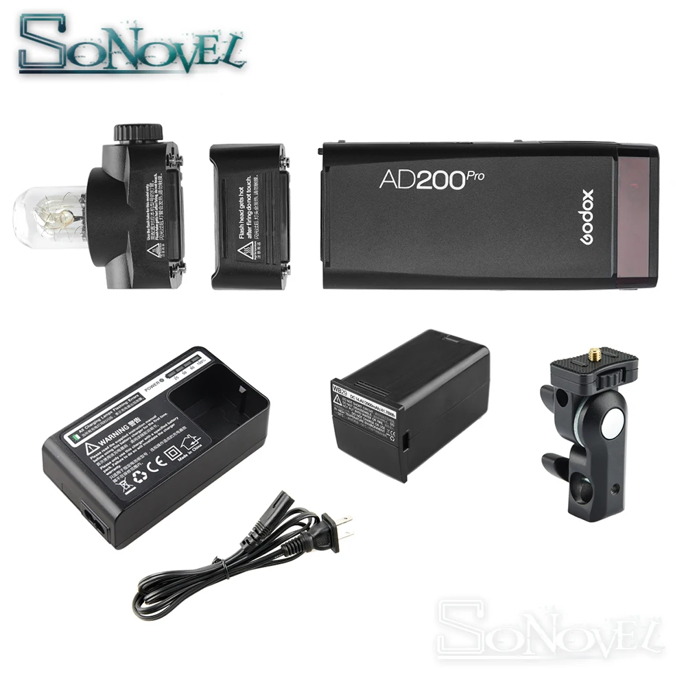 Внешсветильник вспышка в наличии Godox AD200Pro 2 4 Вт TTL 1/8000 г 0 01 HSS 1 8 2900 с переработка