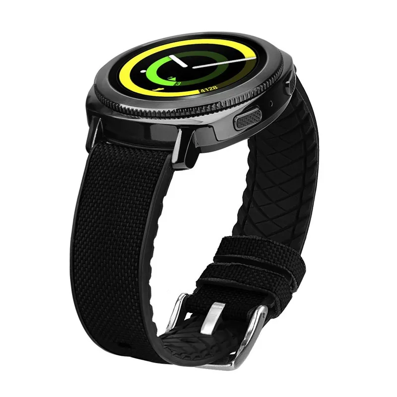 Шестерни Sport Band V Моро 2018 Новый 20 мм нейлон + Силиконовые часы Бретели для нижнего