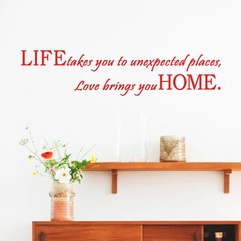 Художественный новый дизайн домашнее украшение love bring you home настенная наклейка