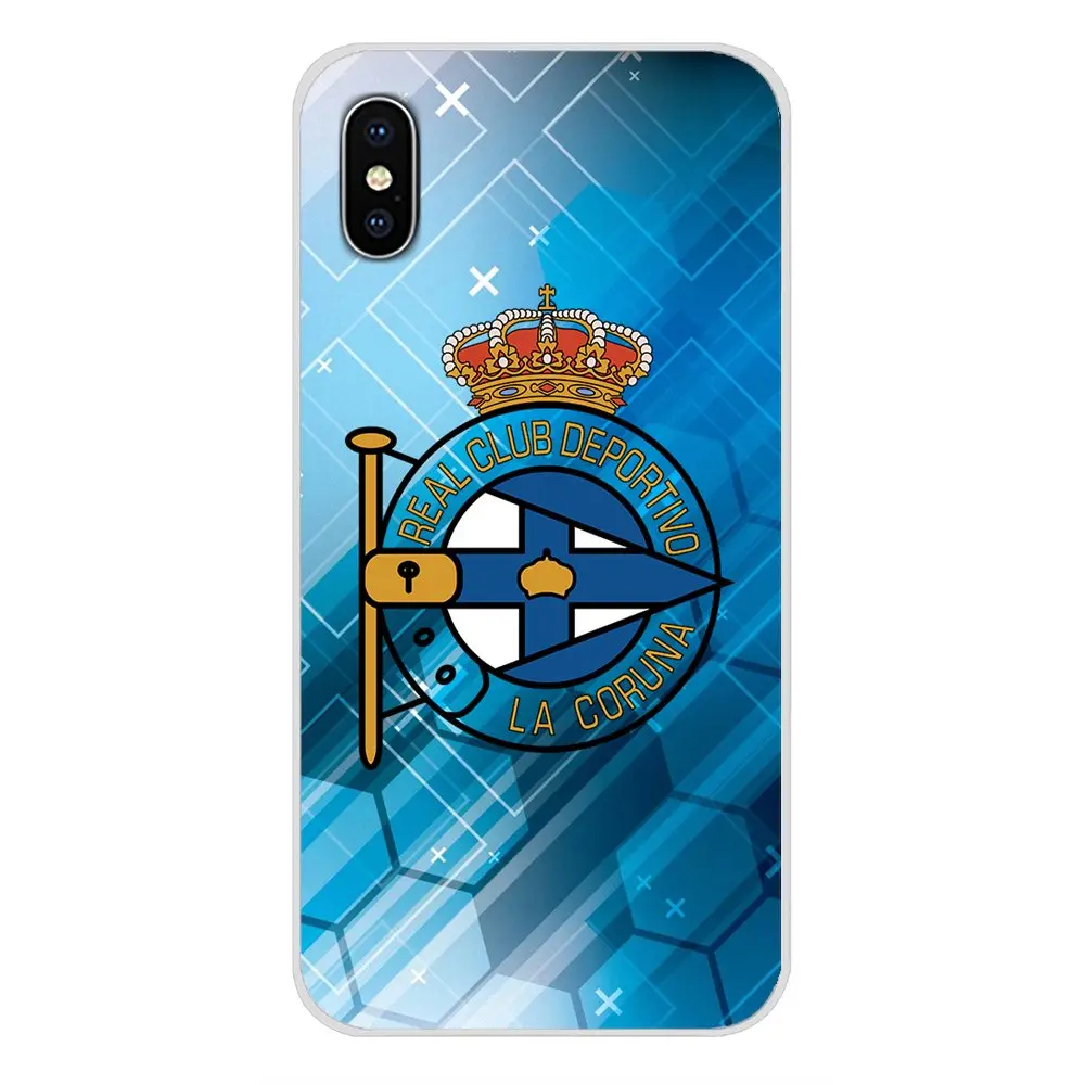 Прозрачный чехол из ТПУ с логотипом Spain Deportivo La Coruna FC Soccer для Huawei P Smart Mate Honor 7A 7C 8C 8X9
