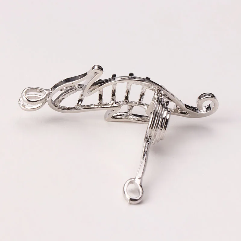 Pearl Cage Pendant Necklace Natural Fashion Jewelry 925 Sterling Silver For Women Punk Seahorse Pendants | Украшения и аксессуары
