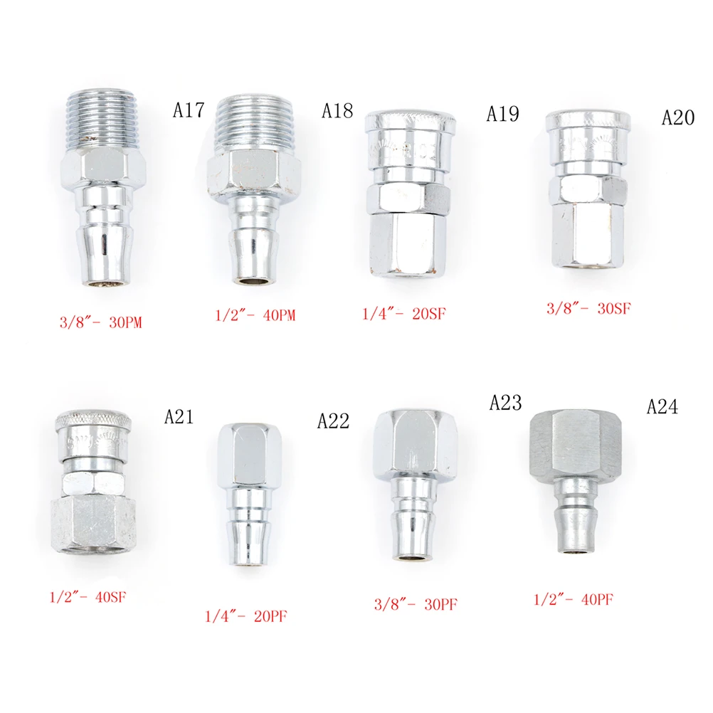 1 шт. евро фитинги воздушный шланг коннектор компрессора мужской/женский