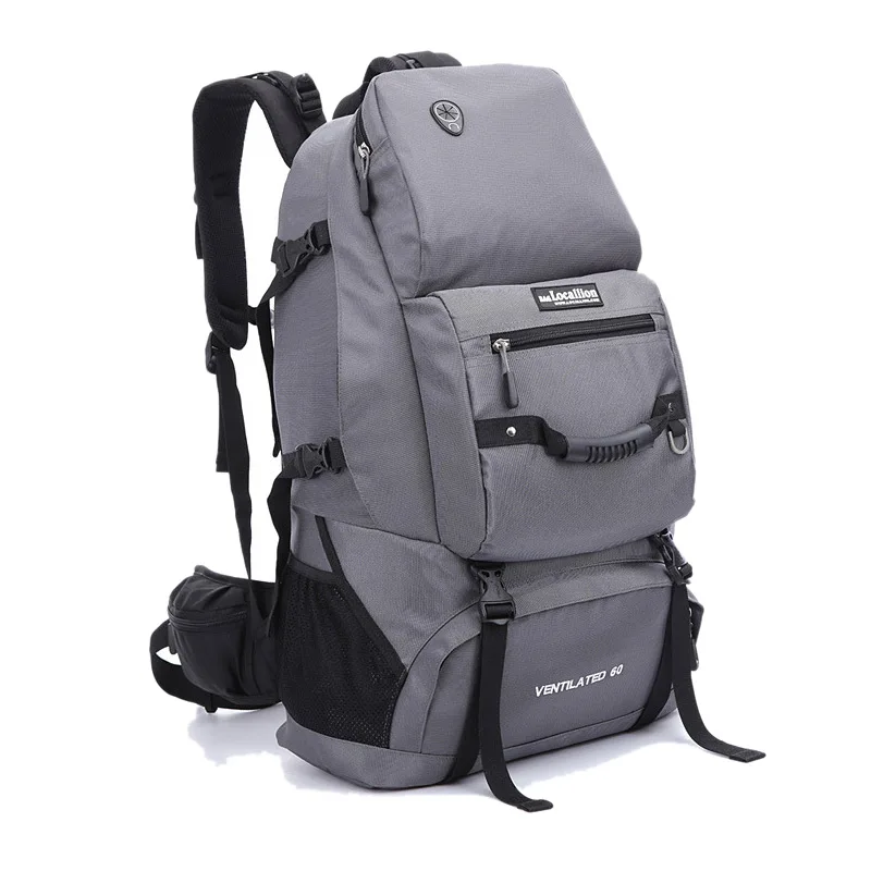 Gray 45L мужской военный рюкзак, рюкзак для альпинизма, тактические рюкзаки, Оксфордские камуфляжные сумки для путешествий, походов, Походов, Кемпинга, сумка XA758WA - Цвет: Gray